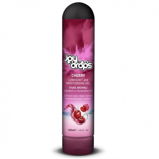 Смазка на водной основе Cherry с ароматом вишни -  125 мл. - JoyDrops - купить с доставкой в Волгодонске
