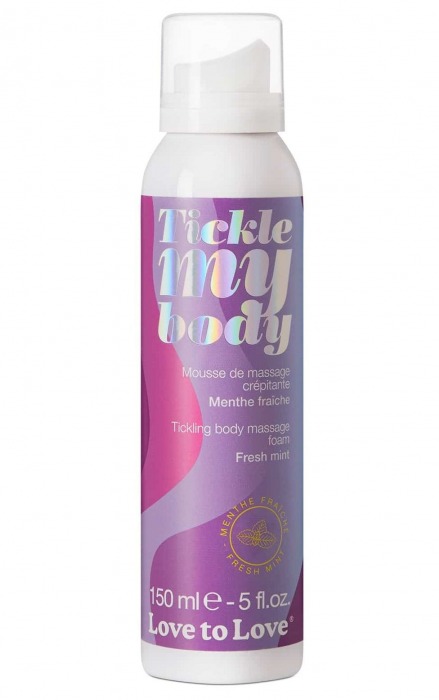 Массажная хрустящая пенка Tickle My Body Fresh Mint с ароматом мяты - 150 мл. - Love to Love - купить с доставкой в Волгодонске
