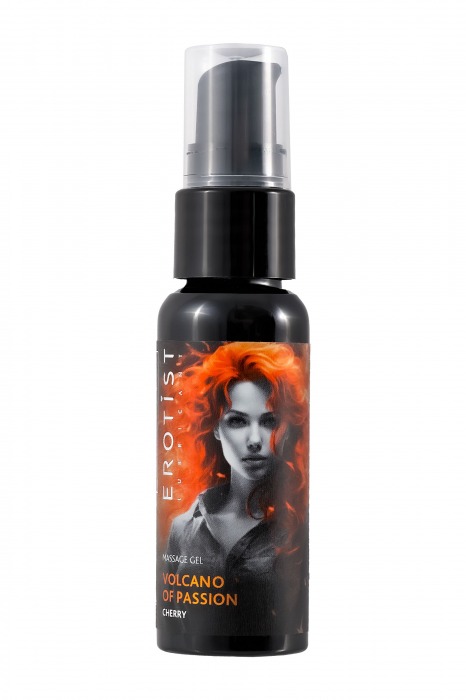 Гель с эффектом вибрации Volcano Of Passion со вкусом вишни - 25 мл. - Erotist Lubricants - купить с доставкой в Волгодонске