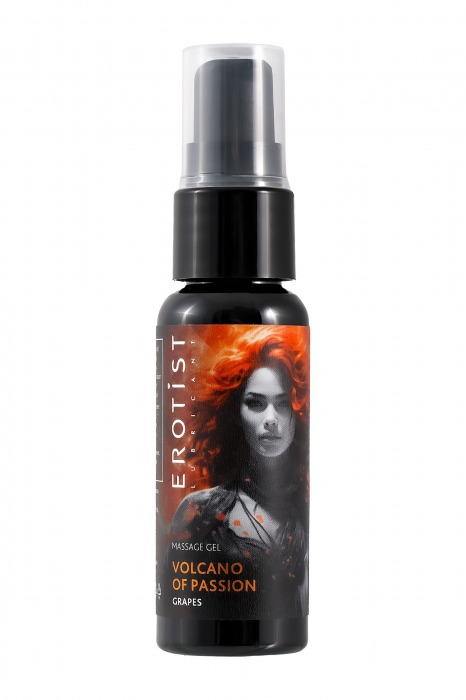 Гель с эффектом вибрации Volcano Of Passion со вкусом винограда - 25 мл. - Erotist Lubricants - купить с доставкой в Волгодонске