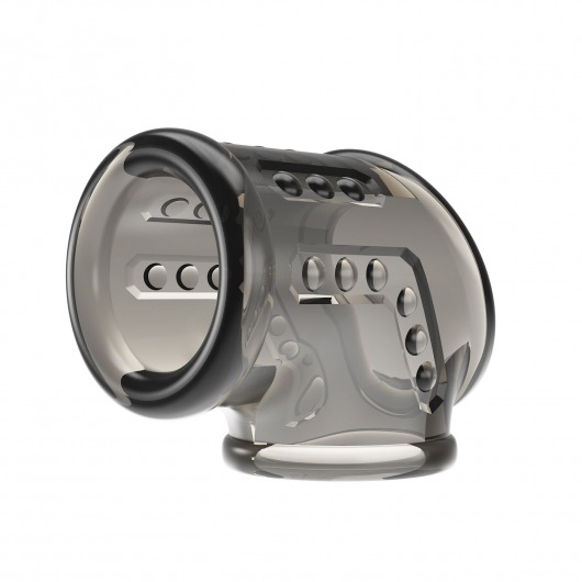 Дымчатая насадка на пенис и мошонку - Baile - в Волгодонске купить с доставкой