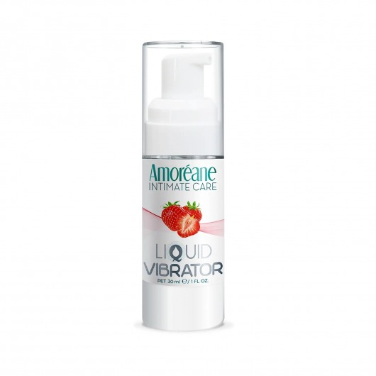 Жидкий вибратор со вкусом клубники Amoreane Strawberry - 30 мл. - Amoreane - купить с доставкой в Волгодонске