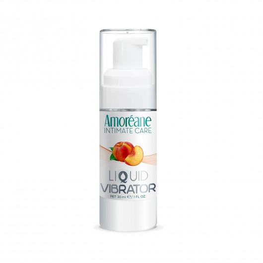 Жидкий вибратор со вкусом персика Amoreane Peach - 30 мл. - Amoreane - купить с доставкой в Волгодонске
