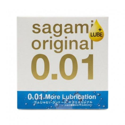 Увлажнённый презерватив Sagami Original 0.01 Extra Lub - 1 шт. - Sagami - купить с доставкой в Волгодонске