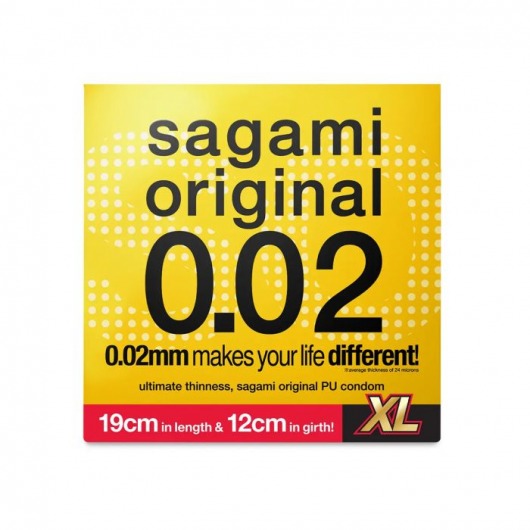 Презерватив увеличенного размера Sagami Original 0.02 XL-size - 1 шт. - Sagami - купить с доставкой в Волгодонске