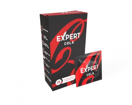 Презервативы с ароматом колы Expert Cola - 15 шт. - Expert - купить с доставкой в Волгодонске