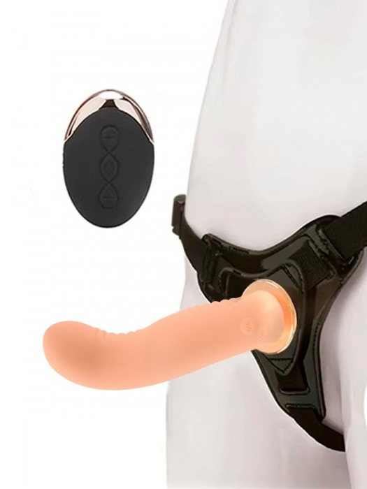 Женский вибрострапон со съемной насадкой и пультом ДУ - Erokay - купить с доставкой в Волгодонске