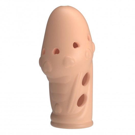 Телесная насадка на пенис Booker - 8 см. - Baile - в Волгодонске купить с доставкой