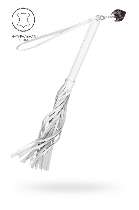 Белая кожаная плеть - 50 см. - Pecado - купить с доставкой в Волгодонске