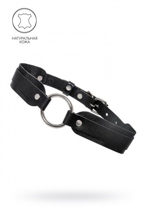Черный кожаный чокер-ошейник со скруглёнными углами - Pecado - купить с доставкой в Волгодонске