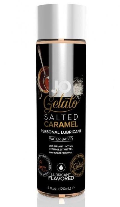 Лубрикант с ароматом солёной карамели JO GELATO SALTED CARAMEL - 120 мл. - System JO - купить с доставкой в Волгодонске