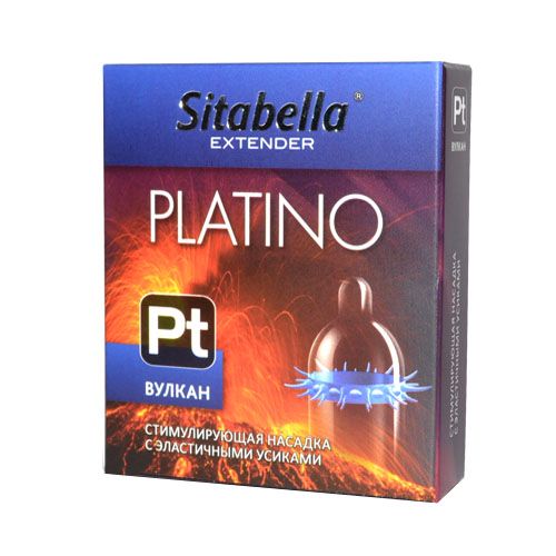 Стимулирующая насадка с усиками Platino  Вулкан - Sitabella - купить с доставкой в Волгодонске