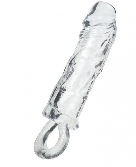 Прозрачная насадка с петлёй для фиксации - 14 см. - ToyFa - в Волгодонске купить с доставкой