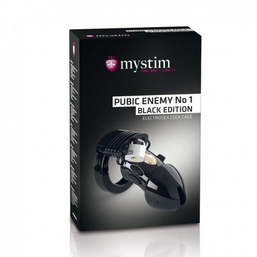 Пояс верности с электростимуляцией Mystim Pubic Enemy No1 Black Edition - MyStim - купить с доставкой в Волгодонске