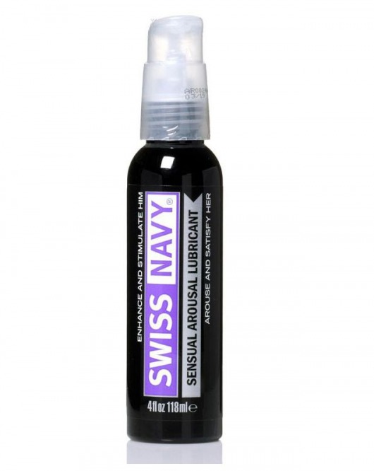Возбуждающий гель-лубрикант на водной основе Sensual Arousal Lubricant  - 118 мл. - Swiss navy - купить с доставкой в Волгодонске