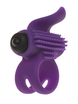 Эрекционное кольцо с подхватом мошонки и стимуляцией клитора Bullet Lastic Ring - Adrien Lastic - в Волгодонске купить с доставкой