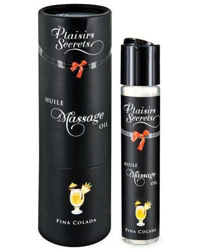 Массажное масло с ароматом пина колады Huile de Massage Gourmande Pina Colada - 59 мл. - Plaisir Secret - купить с доставкой в Волгодонске
