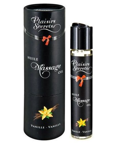 Массажное масло с ароматом ванили Huile de Massage Gourmande Vanille - 59 мл. - Plaisir Secret - купить с доставкой в Волгодонске