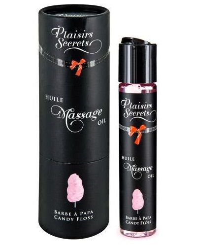 Массажное масло с ароматом сладкой ваты Huile de Massage Gourmande Barbe à Papa - 59 мл. - Plaisir Secret - купить с доставкой в Волгодонске