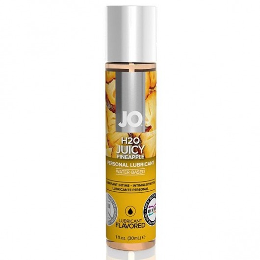 Смазка с ароматом ананаса JO Flavored Juicy Pineapple - 30 мл. - System JO - купить с доставкой в Волгодонске