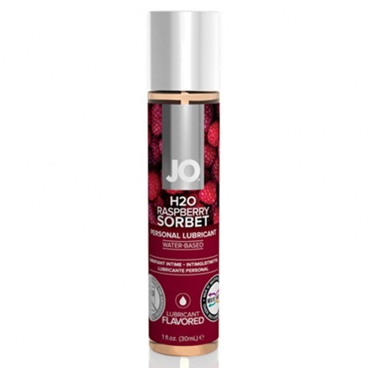 Смазка с ароматом малинового щербета JO Flavored Raspberry Sorbet - 30 мл. - System JO - купить с доставкой в Волгодонске