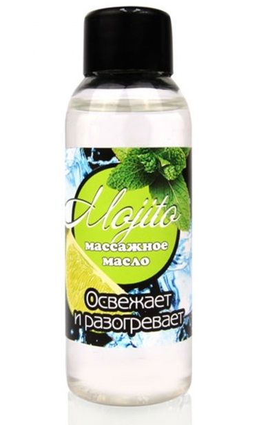 Массажное масло для тела Mojito с ароматом лайма - 50 мл. - Биоритм - купить с доставкой в Волгодонске