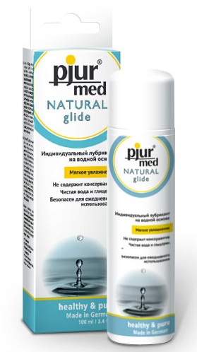 Нейтральный лубрикант на водной основе pjur MED Natural glide - 100 мл. - Pjur - купить с доставкой в Волгодонске