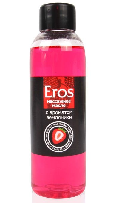 Массажное масло Eros fantasy с ароматом земляники - 75 мл. - Биоритм - купить с доставкой в Волгодонске