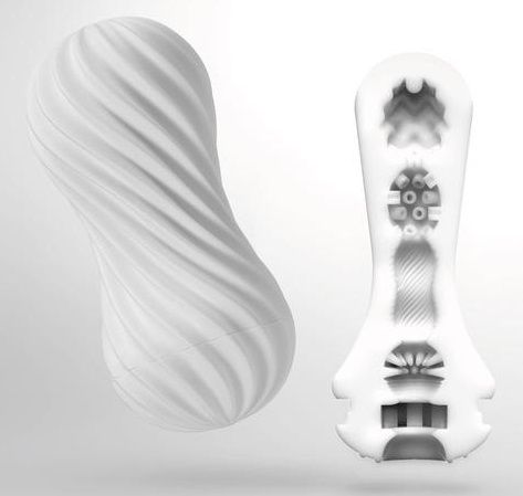 Мастурбатор FLEX Silky White с мягким рельефом - Tenga - в Волгодонске купить с доставкой