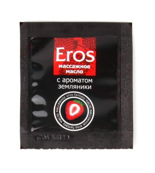 Пробник массажного масла с ароматом земляники Eros fantasy - 4 гр. - Биоритм - купить с доставкой в Волгодонске