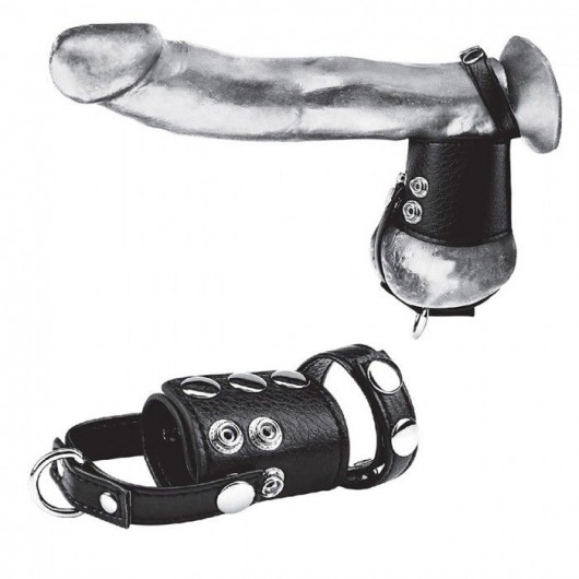 Кольцо на член и мошонку Cock Ring With 2  Ball Stretcher And Optional Weight Ring - BlueLine - в Волгодонске купить с доставкой