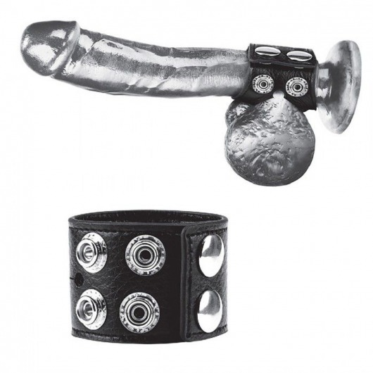 Ремень на член и мошонку 1.5  Cock Ring With Ball Strap - BlueLine - купить с доставкой в Волгодонске