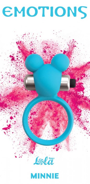 Голубое эрекционное виброколечко Emotions Minnie Breeze - Lola Games - в Волгодонске купить с доставкой