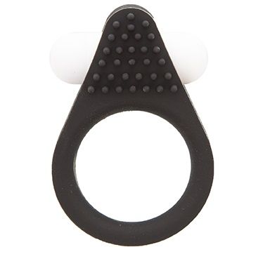 Чёрное эрекционное кольцо LIT-UP SILICONE STIMU RING 1 BLACK - Dream Toys - в Волгодонске купить с доставкой