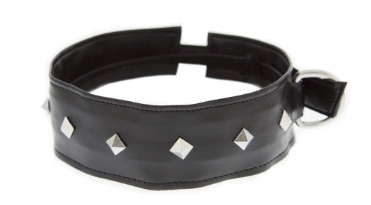 Полиуретановый ошейник с пуклями Collar with Studs - Blush Novelties - купить с доставкой в Волгодонске