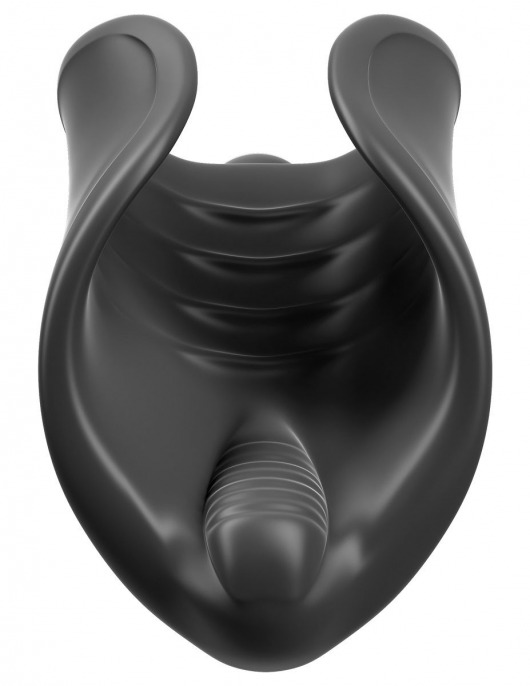 Чёрный мастурбатор Vibrating Silicone Stimulator с вибрацией - Pipedream - в Волгодонске купить с доставкой