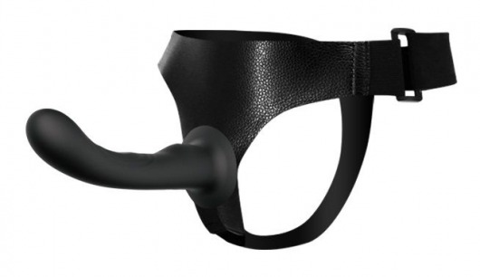 Страпон с изогнутой головкой Ultra Harness Curvy Dildo - 15,8 см. - Baile - купить с доставкой в Волгодонске