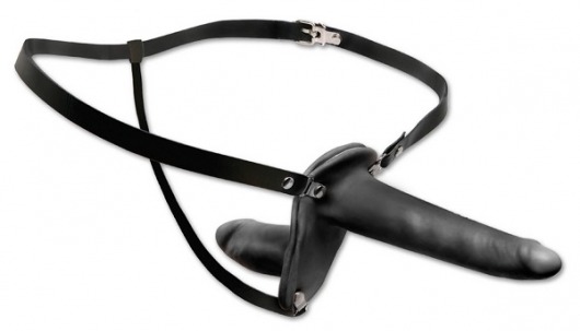 Женский страпон с вагинальной пробкой Double Penetrix Strap-on - 15 см. - Pipedream - купить с доставкой в Волгодонске