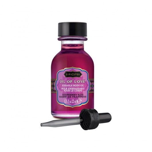 Масло для ласк с ароматом малины Oil of Love Raspberry Kiss - 22 мл. - Kama Sutra - купить с доставкой в Волгодонске