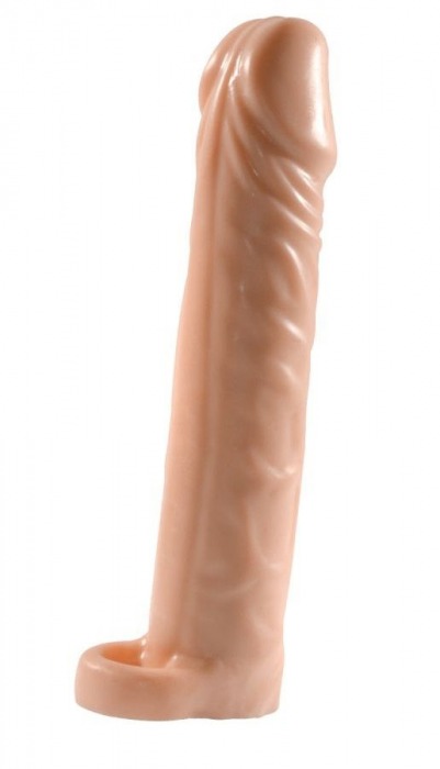 Телесная насадка-удлинитель Extension sleeve с подхватом - 17 см. - Sitabella - в Волгодонске купить с доставкой