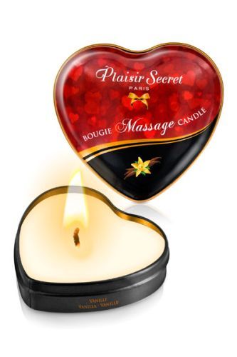 Массажная свеча с ароматом ванили Bougie Massage Candle - 35 мл. - Plaisir Secret - купить с доставкой в Волгодонске