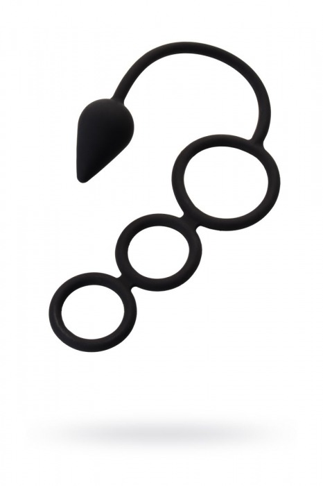 Тройное эрекционное кольцо с анальным хвостом Drop S-size - Erotist Adult Toys - в Волгодонске купить с доставкой