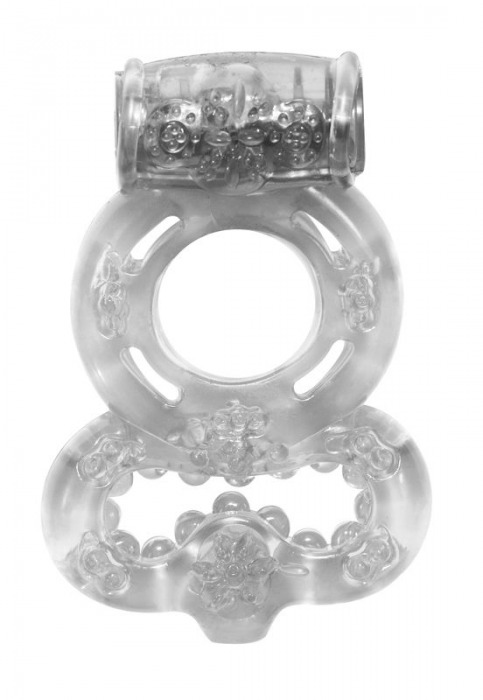 Прозрачное эрекционное кольцо Rings Treadle с подхватом - Lola Games - в Волгодонске купить с доставкой