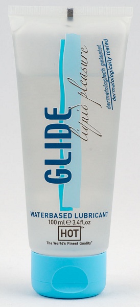 Интимная смазка на водной основе Glide - 100 мл. - HOT - купить с доставкой в Волгодонске