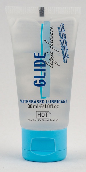 Интимная смазка на водной основе Glide - 30 мл. - HOT - купить с доставкой в Волгодонске