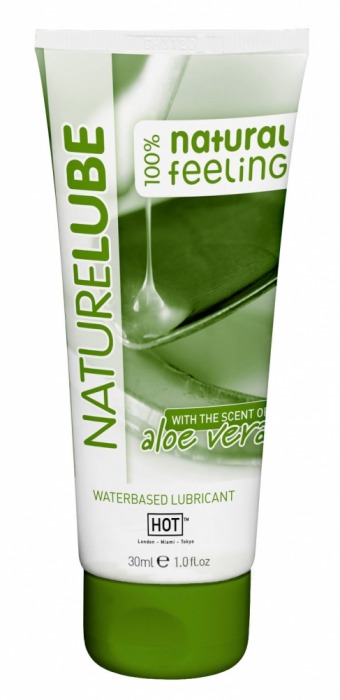 Смазка на водной основе с алоэ вера Nature Lube - 30 мл. - HOT - купить с доставкой в Волгодонске