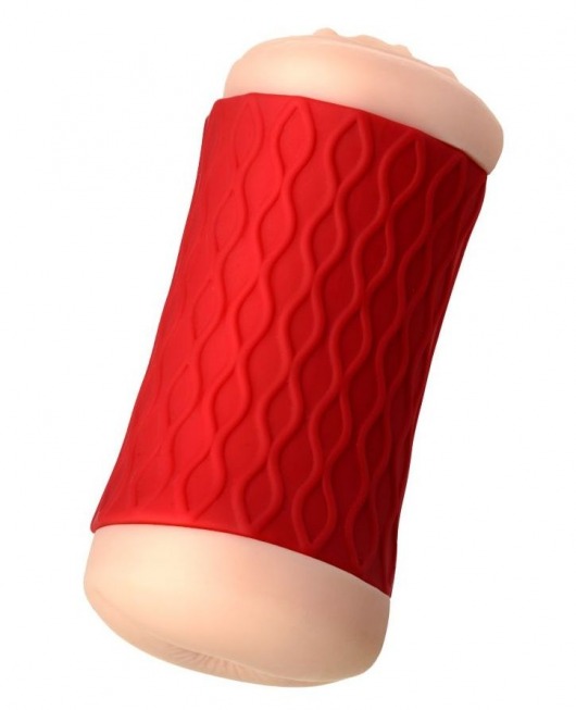 Двухсторонний мастурбатор JOS  NADIN в красном цилиндре - JOS - в Волгодонске купить с доставкой