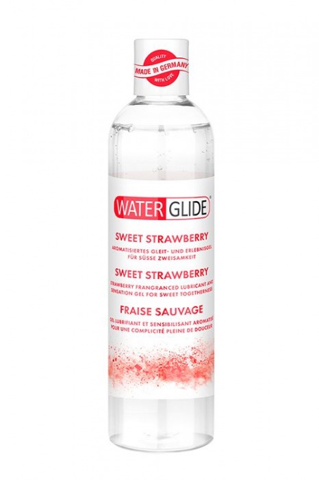 Лубрикант на водной основе с ароматом клубники SWEET STRAWBERRY - 300 мл. - Waterglide - купить с доставкой в Волгодонске