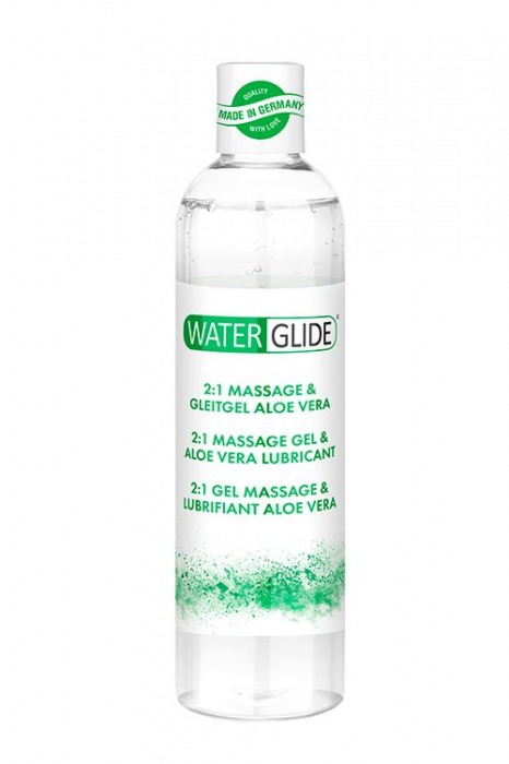 Гель-смазка 2-в-1 MASSAGE   LUBRICANT ALOE VERA - 300 мл. - Waterglide - купить с доставкой в Волгодонске