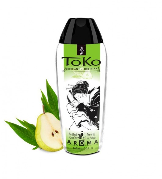Интимный гель TOKO Pear   Exotic Green Tea с ароматом груши и зеленого чая - 165 мл. - Shunga - купить с доставкой в Волгодонске